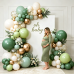 Sage Green Gold Balloon Arch Kit, Olive Dusty Green Sand White Confetti | Sage Olive Dusty Green Sand White Gold Confetti Balloons, for Wedding Bridal Shower Birthday Jungle Woodland Party Decor