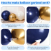 Navy Blue Gold Balloons Arch Kit, Double Stuffed Pearl White Blue Gold Chrome Balloons Garland Kit for Birthday Graduation Father's Day New Year Bridal Shower Wedding Party Decoration Navy Blue Gold Balloons Arch Kit, Double Stuffed Pearl White Blue Gold Chrome Balloons Garland Kit for Birthday Graduation Father's Day New Year Bridal Shower Wedding Party Decoration