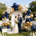 Navy Blue Gold Balloons Arch Kit, Double Stuffed Pearl White Blue Gold Chrome Balloons Garland Kit for Birthday Graduation Father's Day New Year Bridal Shower Wedding Party Decoration Navy Blue Gold Balloons Arch Kit, Double Stuffed Pearl White Blue Gold Chrome Balloons Garland Kit for Birthday Graduation Father's Day New Year Bridal Shower Wedding Party Decoration