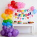 Rainbow Balloons Arch Kit,139 pcs Different Sizes Colorful Balloons for Colorful Fiesta Baby Shower Birthday Bridal Party Wedding Anniversary Decorations
