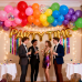 Rainbow Balloons Arch Kit,139 pcs Different Sizes Colorful Balloons for Colorful Fiesta Baby Shower Birthday Bridal Party Wedding Anniversary Decorations