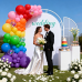 Rainbow Balloons Arch Kit,139 pcs Different Sizes Colorful Balloons for Colorful Fiesta Baby Shower Birthday Bridal Party Wedding Anniversary Decorations
