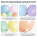 Pastel Balloon Arch Kit, Pastel Rainbow Latex Balloon with Colorful Confetti Party Balloons for Easter Birthday Bridal Shower Wedding Party Decoration