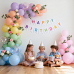 Pastel Balloon Arch Kit, Pastel Rainbow Latex Balloon with Colorful Confetti Party Balloons for Easter Birthday Bridal Shower Wedding Party Decoration