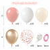 Retro Blush Pink Balloons,50 Pcs 12In Light Dusty Pink White Beige Champagne Gold Balloons for Princess Girls Birthday Bridal Shower Wedding and Valentine's Day Party Decorations