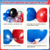 Black Red and Blue Balloon Arch Garland Kit, 129Pcs Red Black Blue Metallic Silver with Red Blue Confetti Balloons for Boys Spider Theme Birthday Graduation Hero Themed Party Decorations
