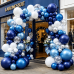 Blue White Silver Balloon Arch Kit, Navy Metallic Dark Light Blue Confetti | Blue and Silver Balloons, Navy Metallic Dark Light Blue Silver, for Birthday Graduation Fathers Day Retirement Party Decor Blue White Silver Balloon Arch Kit, Navy Metallic Dark Light Blue Confetti | Blue and Silver Balloons, Navy Metallic Dark Light Blue Silver, for Birthday Graduation Fathers Day Retirement Party Decor