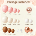 Pink and Brown Balloon Arch Kit, White Sand Rose Gold Confetti, Party | Dusty Retro Blush Pink Brown White Sand Rose Gold Confetti, for Birthday Baby Shower Wedding Bridal Shower Decorations
