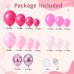 Hot Pink Balloon Arch Kit, Shades of Pink and Confetti, Party Decorations Hot Pink Balloon Arch Kit, Shades of Pink and Confetti, Party Decorations
