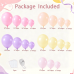Pink Purple Yellow Pastel Balloon Arch Kit, Pink and Purple Balloons