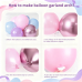 Pink Blue Purple Balloons Arch Kit, with Iridescent Explosion Star, Party